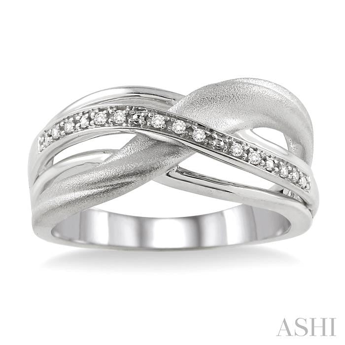 ASHI Silver Swirl Diamond Fashion Ring 86329PPSSSLRG