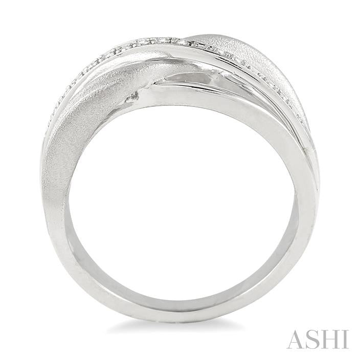 ASHI Silver Swirl Diamond Fashion Ring 86329PPSSSLRG