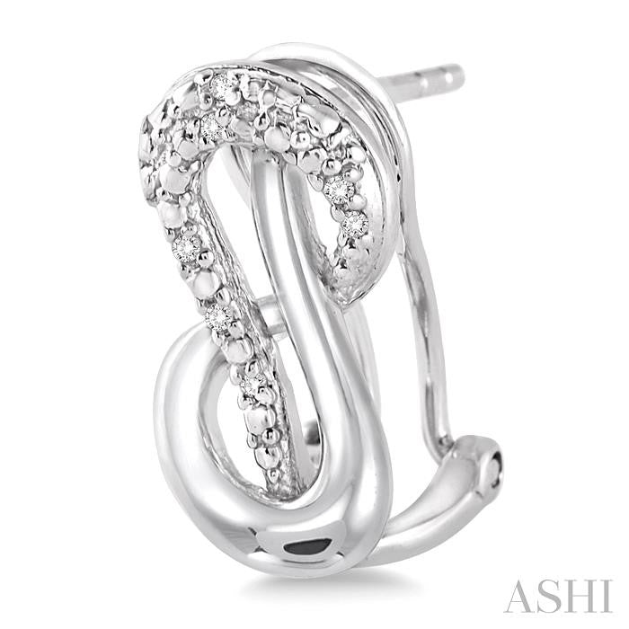 ASHI Silver Diamond Fashion Earrings 86739PPSSSLER