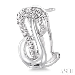 ASHI Silver Diamond Fashion Earrings 86739PPSSSLER