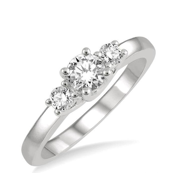Parkplace Jewelers Round Shape Past Present & Future Diamond Engagement Ring 30413PPFGWG