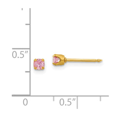 86E Inverness 24k Plated June Crystal Birthstone Earrings