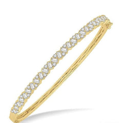 Parkplace Jewelers Stackable Scatter Zig-Zag Baguette Diamond Fashion Bangle 799A2PPFHYG