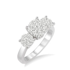 Parkplace Jewelers Round Shape Past Present & Future Lovebright Essential Diamond Engagement Ring 36923PPFVWG