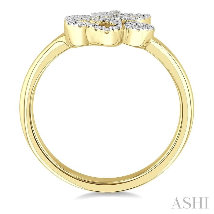 ASHI Gold Vermeil Dog Paw Diamond Fashion Ring 87909PPSSSLRG-GV