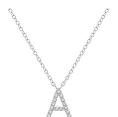 Parkplace Jewelers Block 'A' Initial Diamond Pendant 912F9PPFSPDWG-A