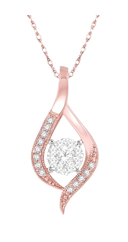 Parkplace Jewelers Round Shape Lovebright Diamond Pendant 906A6PPFHPDPW