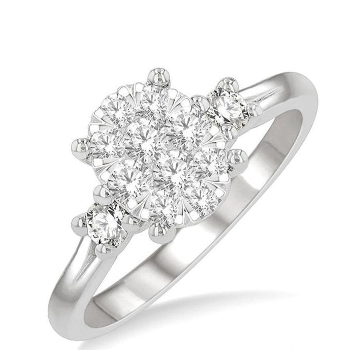 Parkplace Jewelers Oval Shape Lovebright Diamond Engagement Ring 128G3PPFHWG