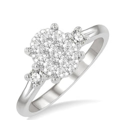 Parkplace Jewelers Oval Shape Lovebright Diamond Engagement Ring 128G3PPFHWG