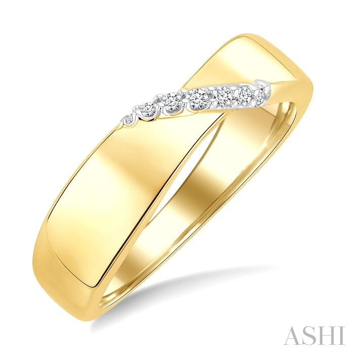 ASHI Gold Vermeil Diamond Ring 888A9PPSSSLRG-GV