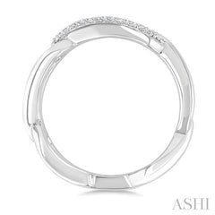 ASHI Silver Bold Knot Diamond Fashion Ring 88948PPSSSLRG