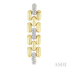 ASHI Gold Vermeil Bold Panther Link Diamond Fashion Earrings 88958PPSSSLER-GV