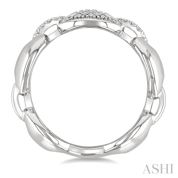 ASHI Silver Bold Mariner Link Diamond Fashion Ring 88969PPSSSLRG