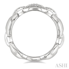 ASHI Silver Bold Mariner Link Diamond Fashion Ring 88969PPSSSLRG