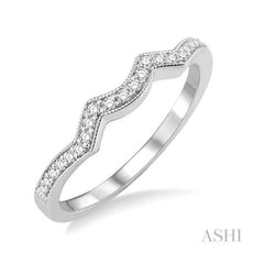 ASHI Diamond Wedding Band 14597PPFHWG-WB