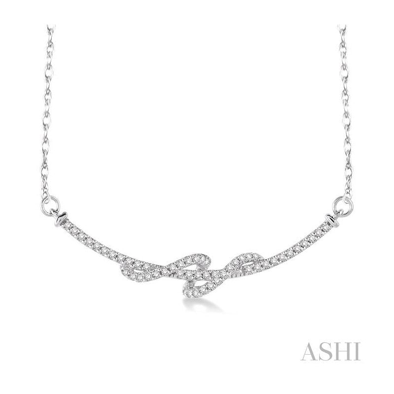 ASHI Swirl Diamond Fashion Necklace 98526PPTSPDWG