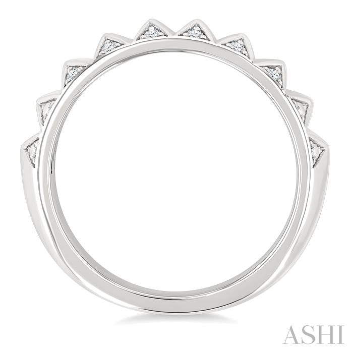 ASHI Silver Bold Diamond Fashion Band 89008PPSSSLRG