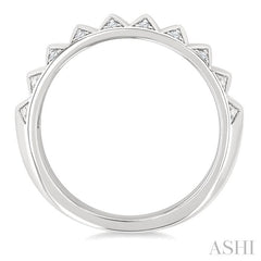 ASHI Silver Bold Diamond Fashion Band 89008PPSSSLRG