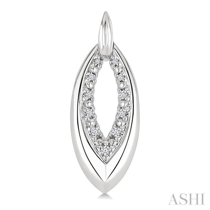 ASHI Silver Bold Marquise Shape Diamond Fashion Earrings 89028PPSSSLER