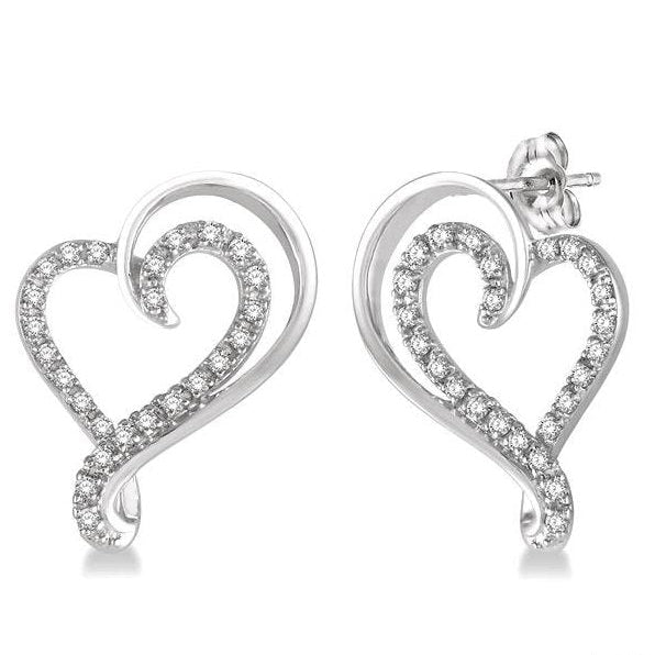 Parkplace Jewelers Heart Shape Diamond Fashion Earrings 93888PPTSERWG
