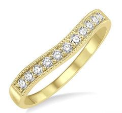 Parkplace Jewelers Curved Diamond Wedding Band 30366PPFGYG