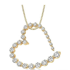 Parkplace Jewelers Heart Shape Journey Diamond Fashion Pendant 93613PPFNPDYG
