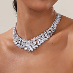 LAFONN 142 CTW Statement Choker Necklace 8N006CLP15