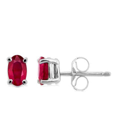 Parkplace Jewelers Oval Shape Gemstone Stud Earrings 57129PPF@ERRBWG