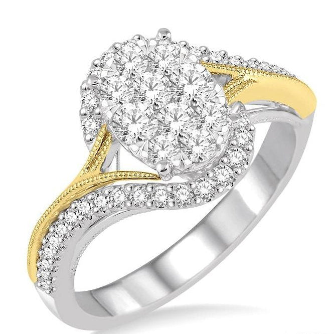 Parkplace Jewelers Oval Shape Lovebright Diamond Ring 142B2PPFVWY