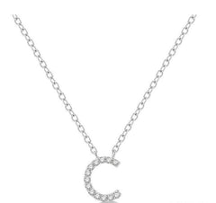 Parkplace Jewelers Block 'C' Initial Diamond Pendant 912F9PPFSPDWG-C