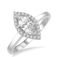 Parkplace Jewelers Marquise Shape Halo Diamond Engagement Ring 254M3PPFHWG-LE
