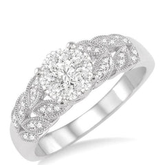 Parkplace Jewelers Round Shape Lovebright Diamond Ring 34145PPTNWG