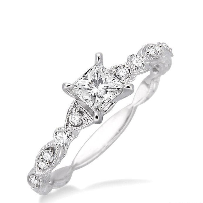 Parkplace Jewelers Princess Shape Diamond Engagement Ring 22373PPFHWG-LE