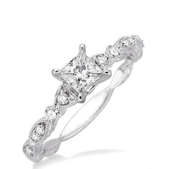 Parkplace Jewelers Princess Shape Diamond Engagement Ring 22373PPFHWG-LE