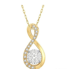 Parkplace Jewelers Round Shape Lovebright Diamond Pendant 907A7PPFHPDYW