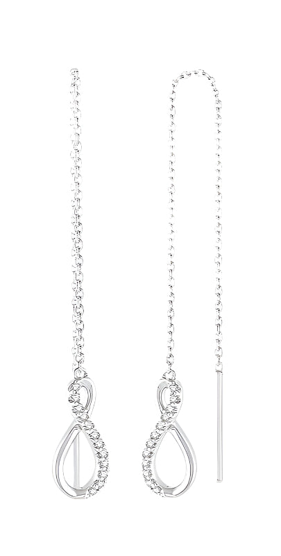 Parkplace Jewelers Threader Diamond Long Earrings 680G9PPTSERWG