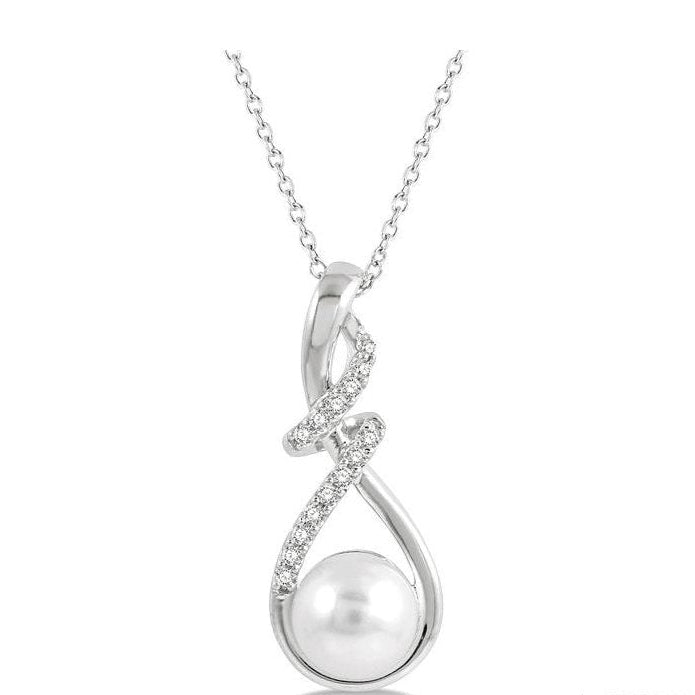 Parkplace Jewelers Pearl & Diamond Fashion Pendant 56138PPTSPDWPWG