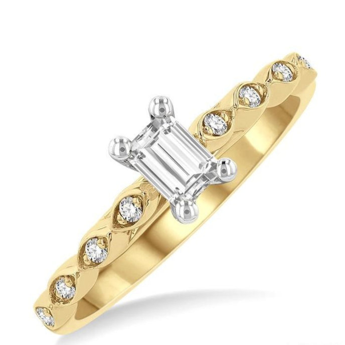 Parkplace Jewelers Emerald Shape Diamond Engagement Ring 259M4PPFGYW-LE-OC