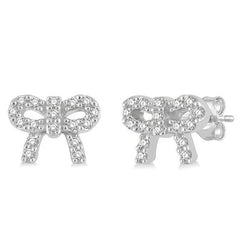 Parkplace Jewelers Bow Petite Diamond Fashion Earrings 646B8PPFSERWG
