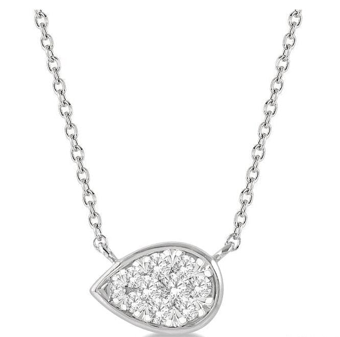 Parkplace Jewelers Pear Shape East-West Lovebright Essential Diamond Pendant 99790PPFGNKWG