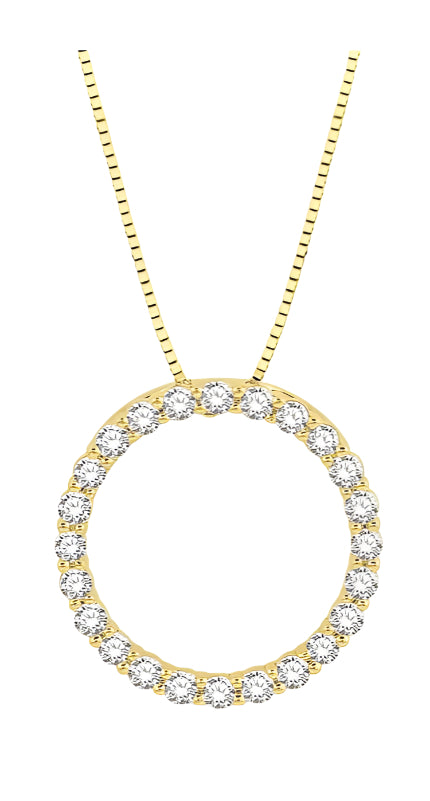 Parkplace Jewelers Circle Diamond Pendant 900H3PPFGPDYG