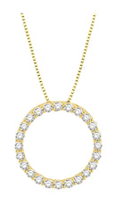 Parkplace Jewelers Circle Diamond Pendant 900H3PPFGPDYG