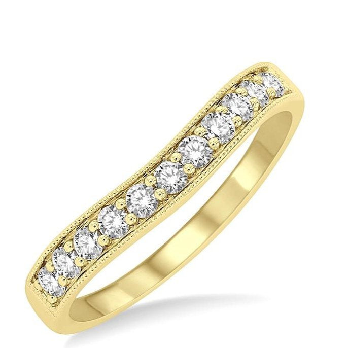 Parkplace Jewelers Curved Diamond Wedding Band 30365PPFGYG