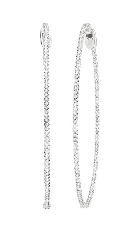 Parkplace Jewelers Inside-Out Diamond Hoop Earrings 629C1PPFGERWG