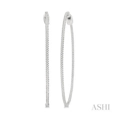 ASHI Inside-Out Diamond Hoop Earrings 629C1PPFGERWG
