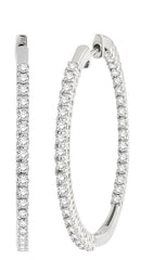 Parkplace Jewelers Inside-Out Diamond Hoop Earrings 64985PPFHERWG