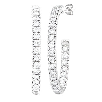 Parkplace Jewelers Pave Set Inside-Out Diamond Half Hoop Earrings 630D1PPFGERWG