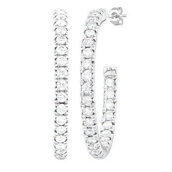 Parkplace Jewelers Pave Set Inside-Out Diamond Half Hoop Earrings 630D1PPFGERWG
