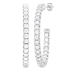 Parkplace Jewelers Pave Set Inside-Out Diamond Half Hoop Earrings 630D1PPFGERWG