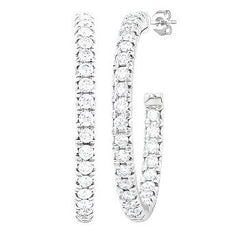 Parkplace Jewelers Pave Set Inside-Out Diamond Half Hoop Earrings 630D1PPFGERWG